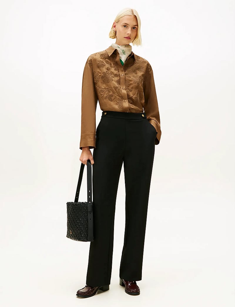 Tommy Hilfiger - PUNTO GB STRAIGHT PANT - bukser med lige ben - black - 3