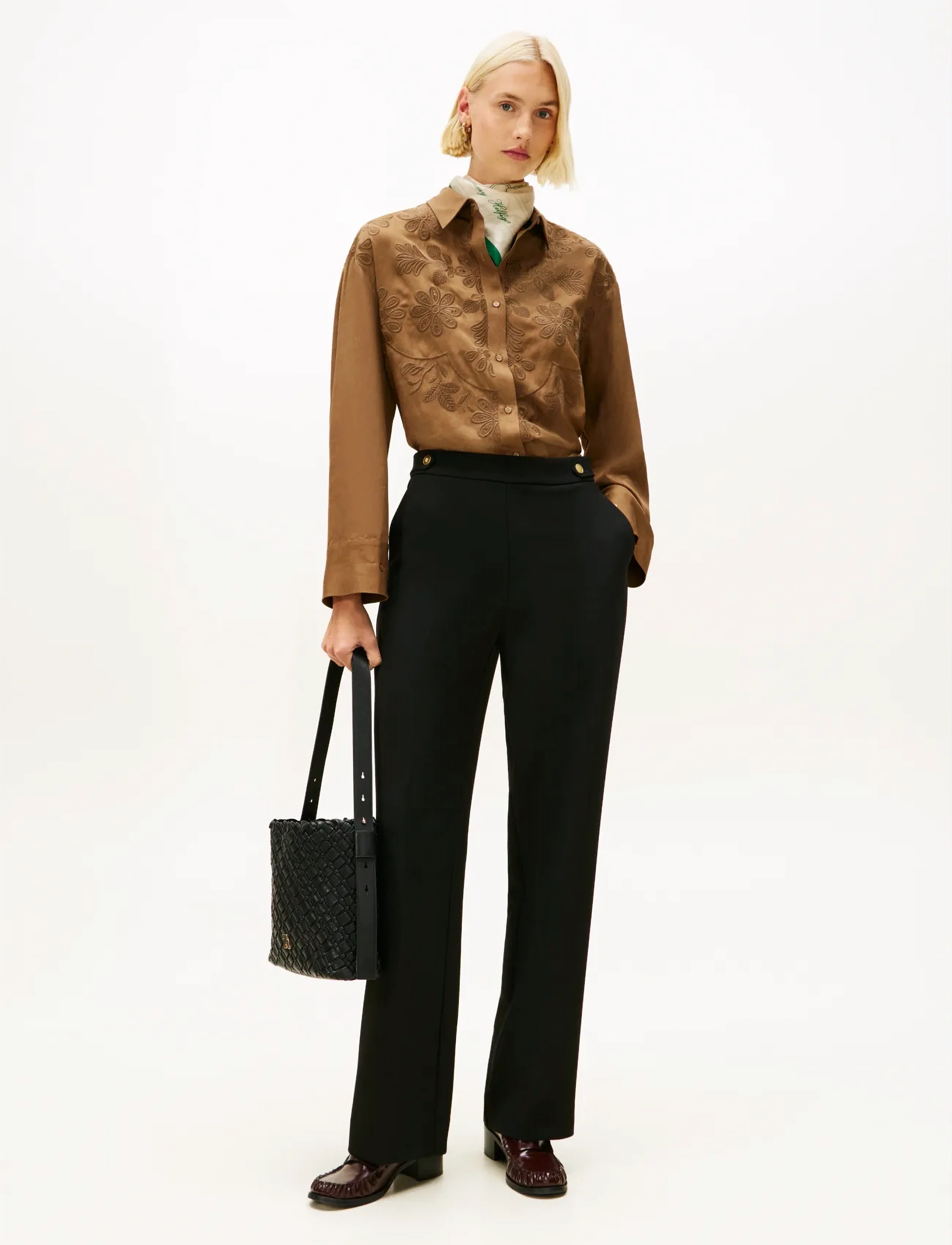 Tommy Hilfiger - PUNTO GB STRAIGHT PANT - bukser med lige ben - black - 3