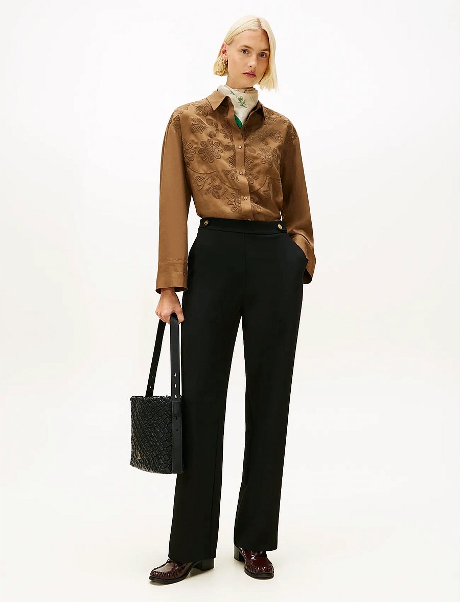 Tommy Hilfiger - PUNTO GB STRAIGHT PANT - bukser med lige ben - black - 3