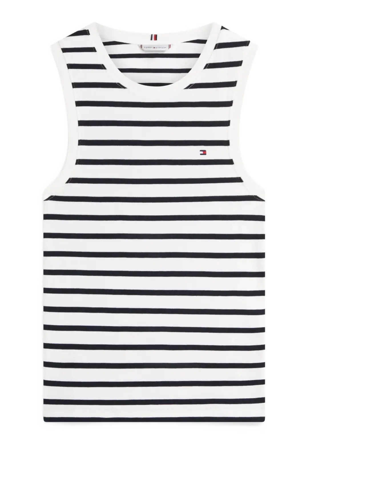 Tommy Hilfiger SLIM CODY C-NK TANK TOP - Tommy Hilfiger - BRETON STP ECRU DARK NIGHT NAVY / white