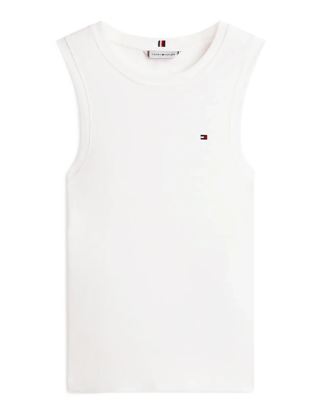 Tommy Hilfiger SLIM CODY C-NK TANK TOP - De laveste prisene - ECRU / white