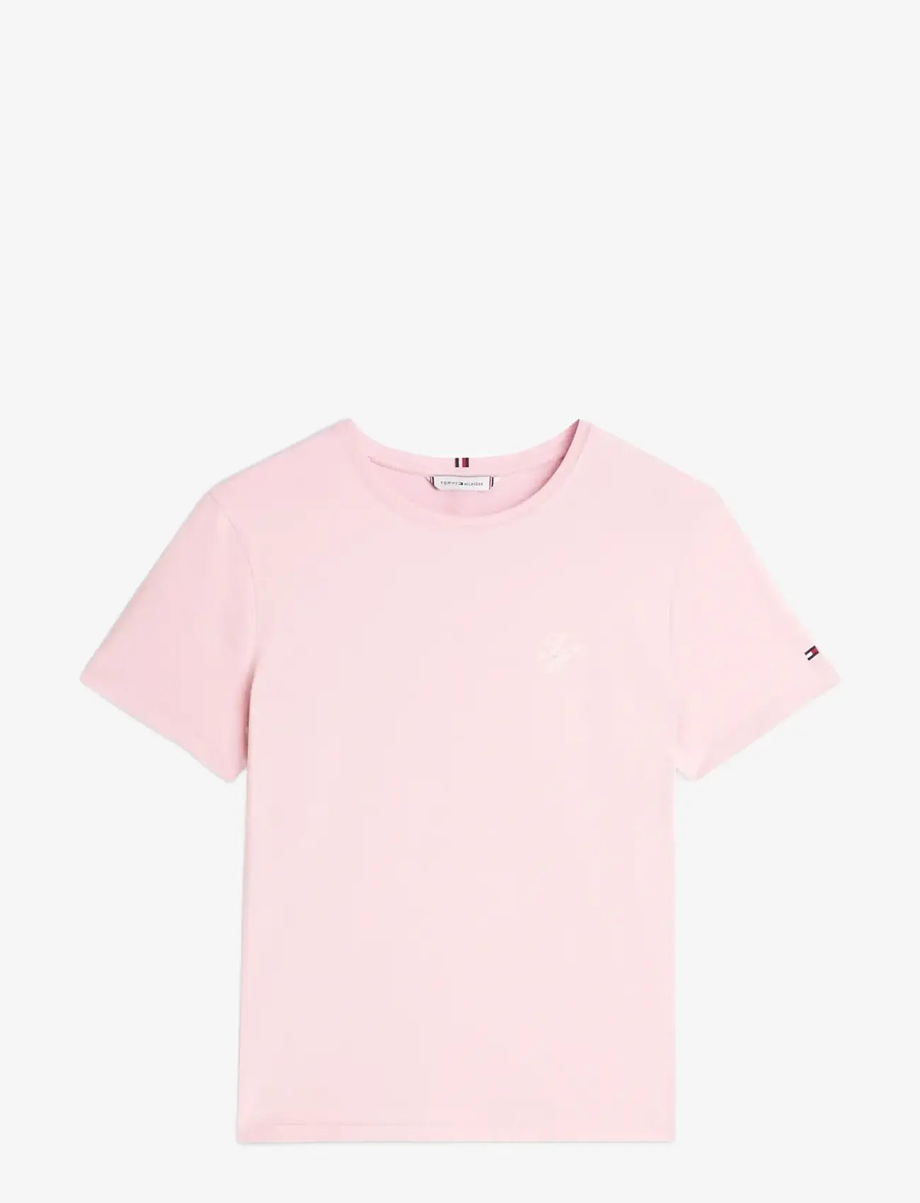 Tommy Hilfiger - TH SCRIPT REG C-NK SS TEE - laveste priser - bonita pink - 1