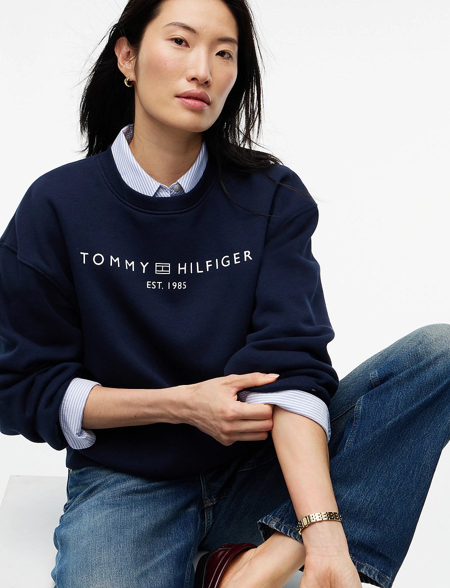 Tommy Hilfiger - CORP LOGO MDRN SWTSRT - igapäevane stiil - dark blue - 3