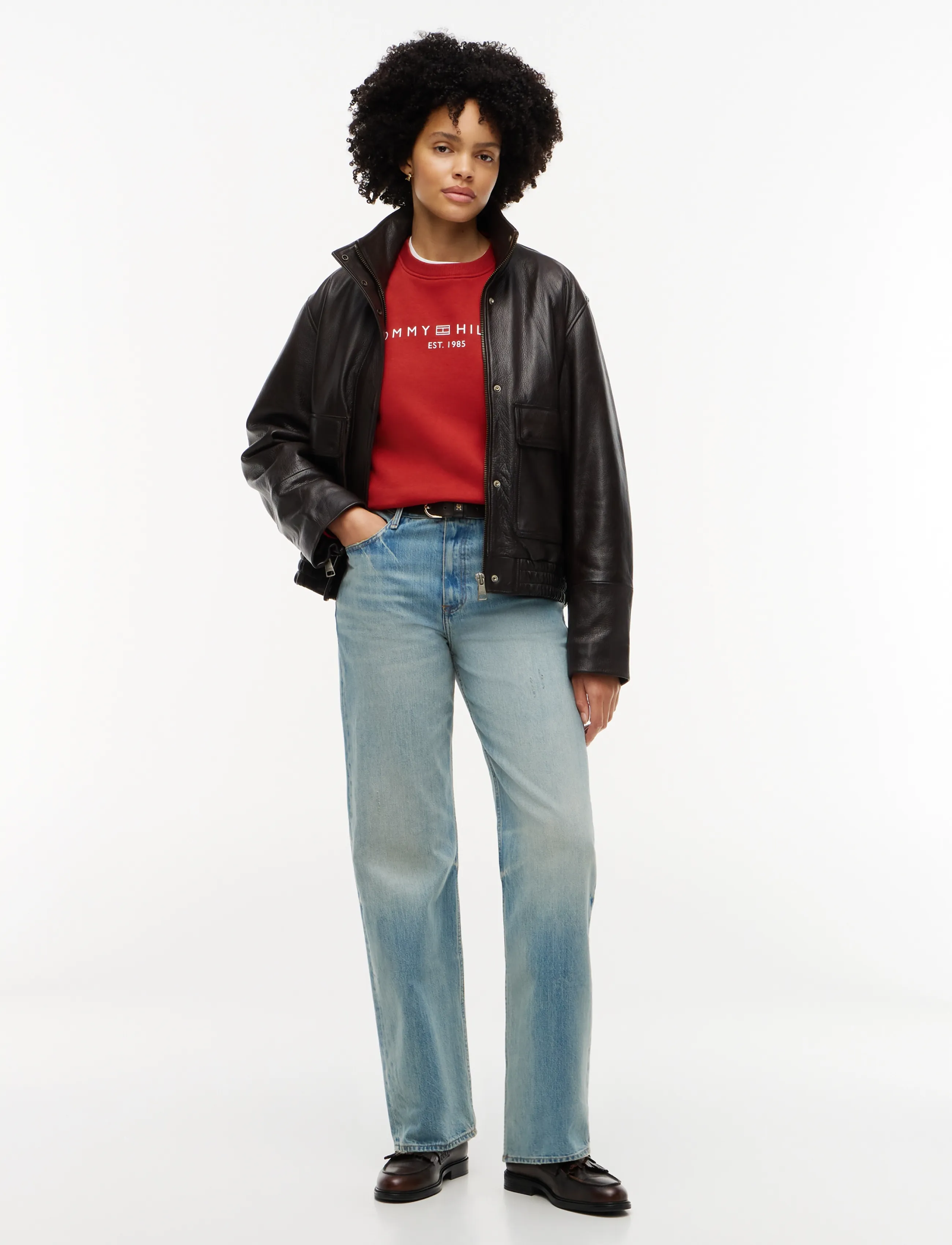 Tommy Hilfiger - CORP LOGO MDRN SWTSRT - igapäevane stiil - dark magma - 4