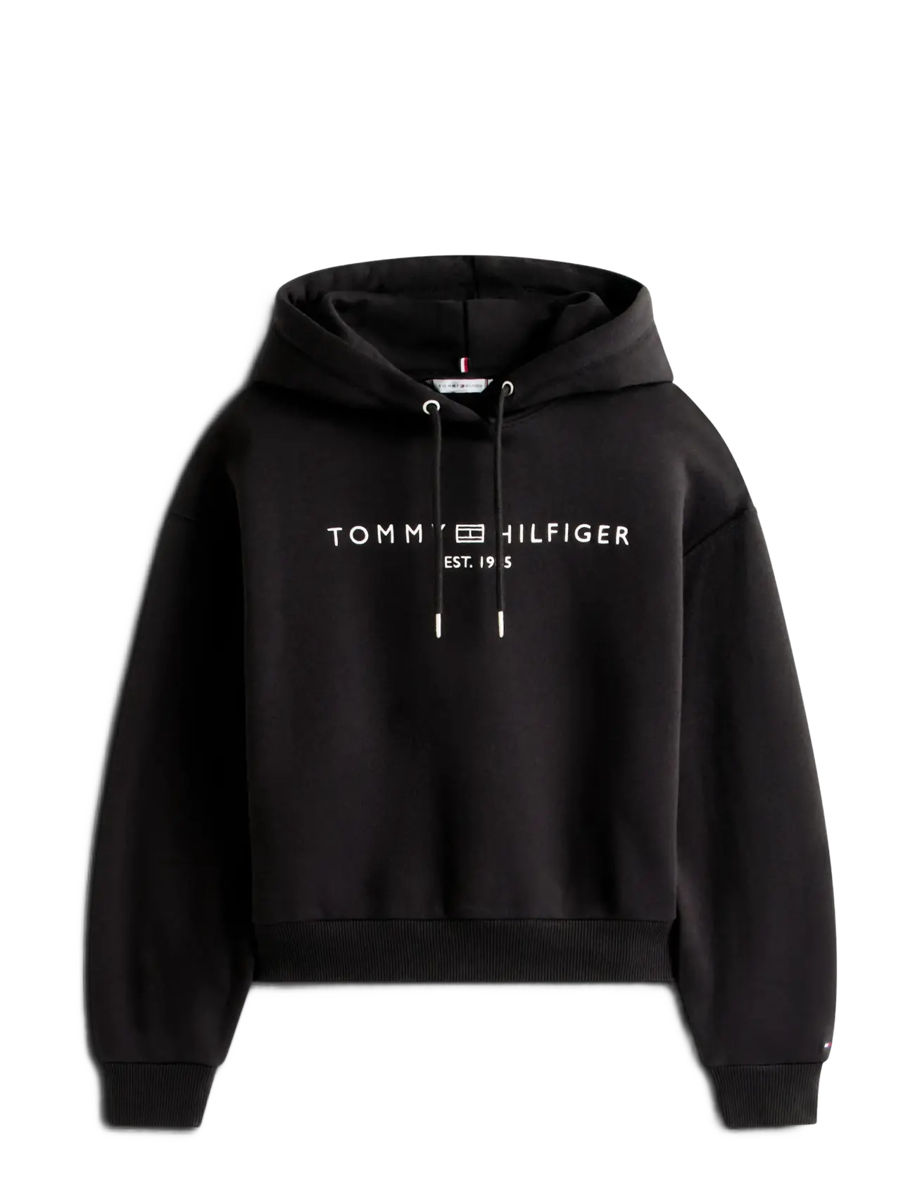 Tommy Hilfiger CORP LOGO MDRN HOODIE - Tøj - BLACK / black
