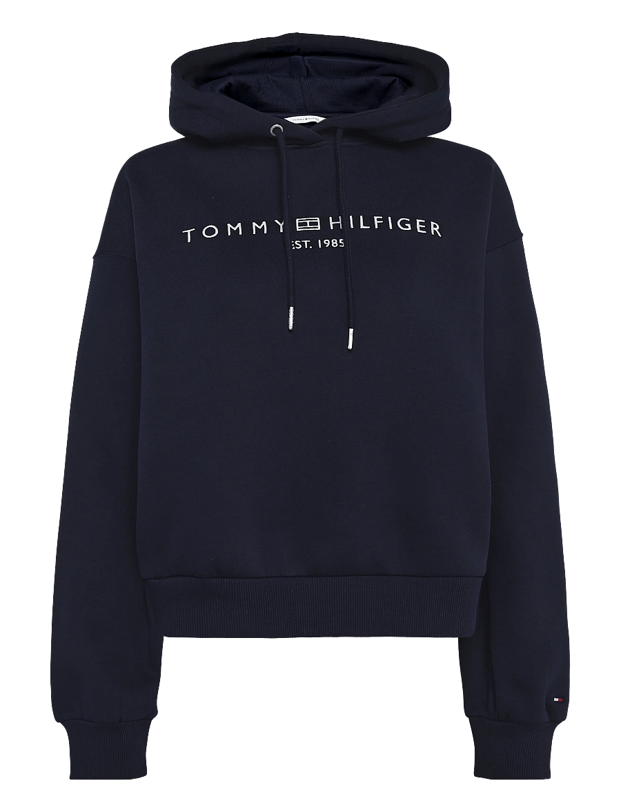 Tommy Hilfiger - CORP LOGO MDRN HOODIE - hættetrøjer - dark blue - 1