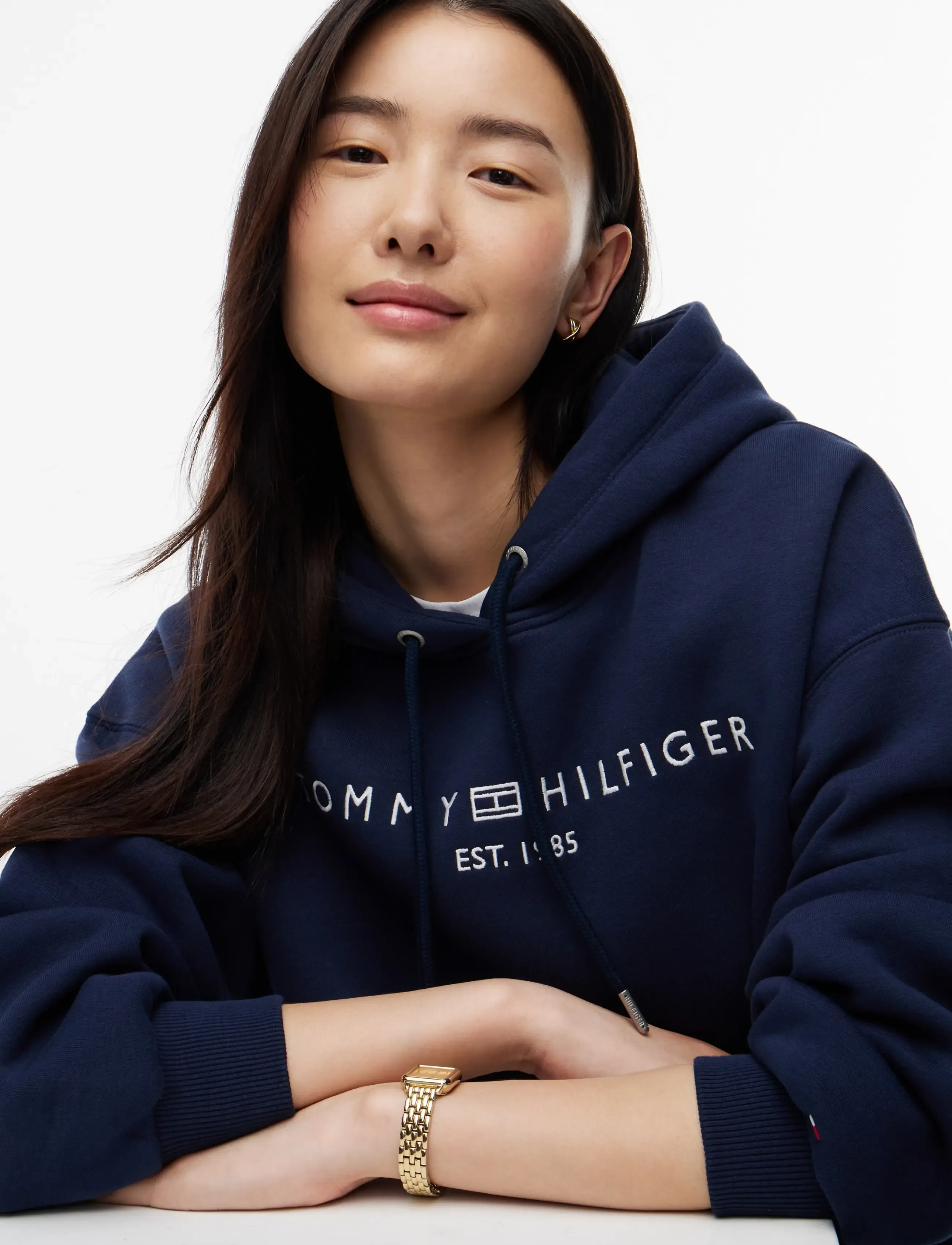 Tommy Hilfiger - CORP LOGO MDRN HOODIE - hættetrøjer - dark blue - 4
