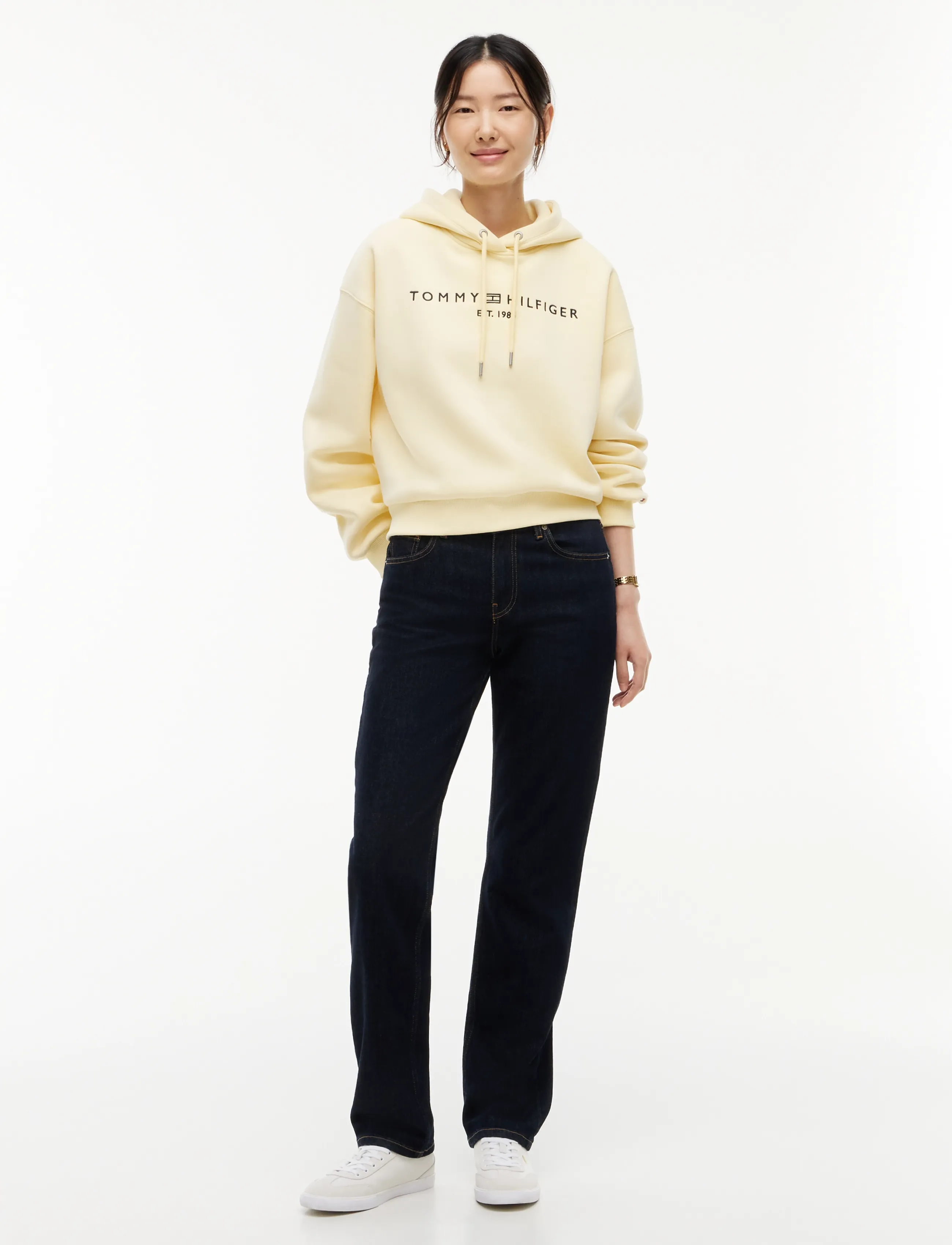 Tommy Hilfiger - CORP LOGO MDRN HOODIE - frozen custard - 4