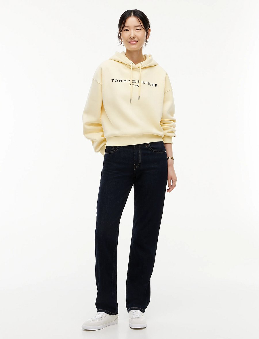 Tommy Hilfiger - CORP LOGO MDRN HOODIE - kapuzenpullover - frozen custard - 4