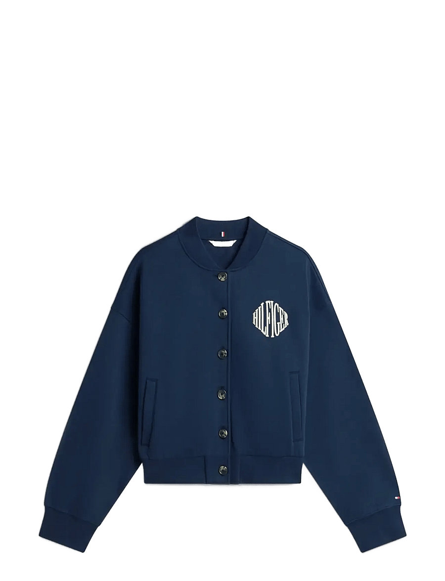 Tommy Hilfiger - VARSITY FLEECE BOMBER - utility jackets - dark night navy - 1