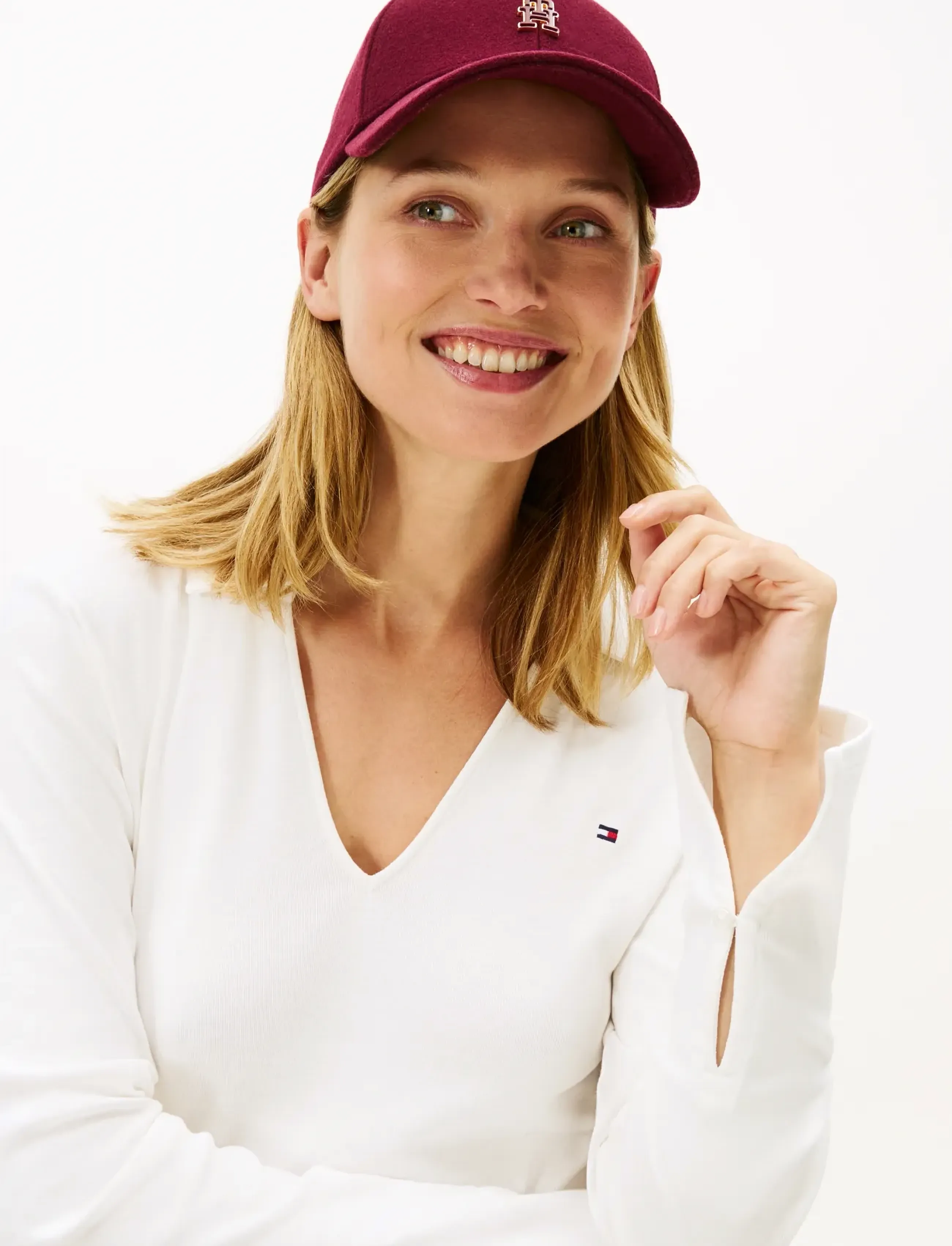 Tommy Hilfiger - MODERN CODY LS OPEN POLO - poloshirts - ecru - 4