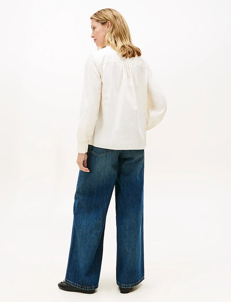 Tommy Hilfiger - POPLIN V-NK BLOUSE - long sleeved blouses - calico - 3