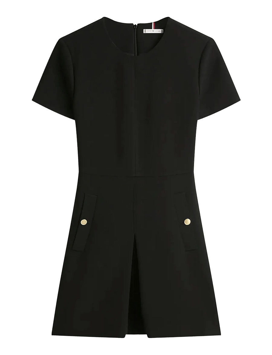 Tommy Hilfiger - PUNTO MINI DRESS - kurze kleider - black - 1