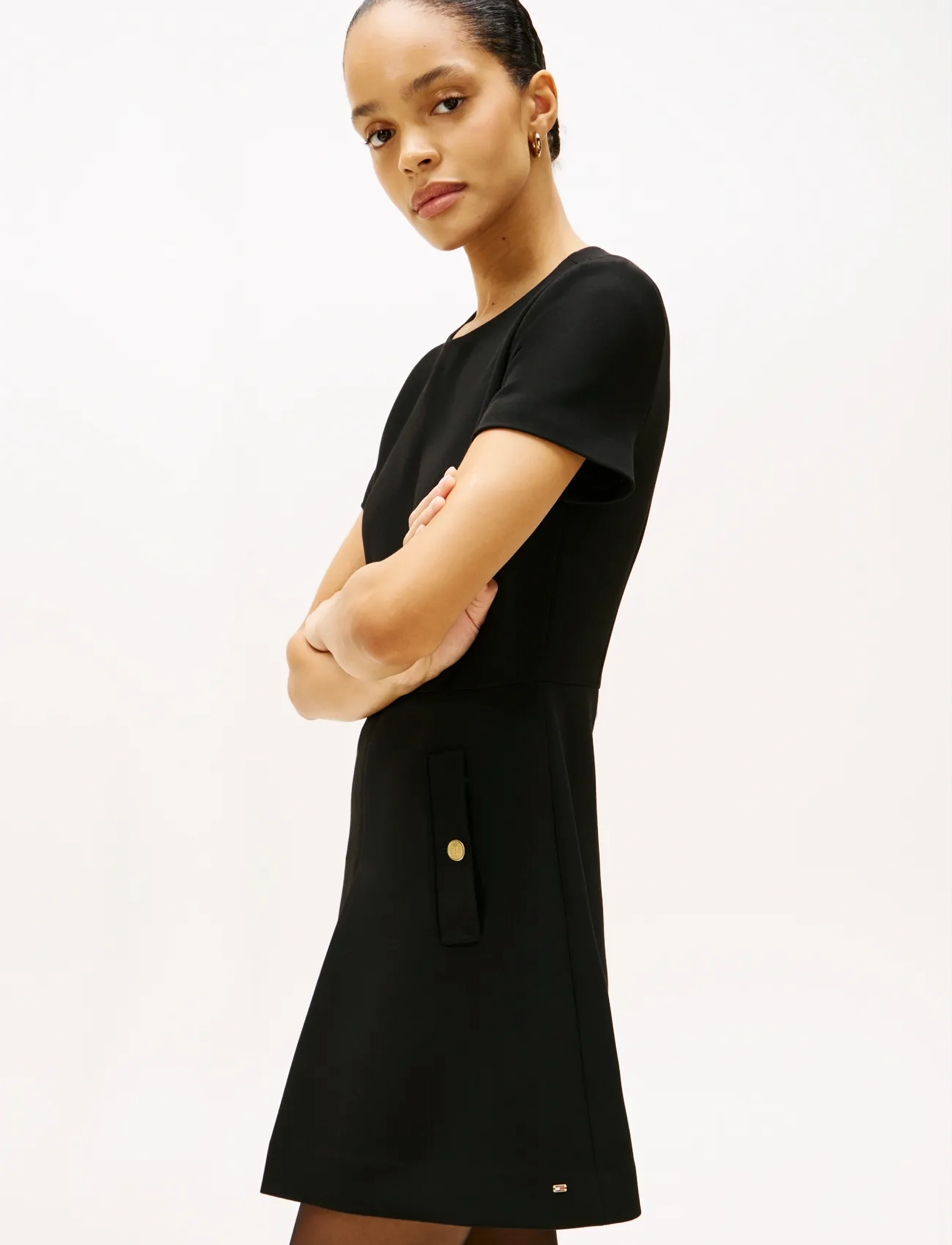 Tommy Hilfiger - PUNTO MINI DRESS - Īsas kleitas - black - 2