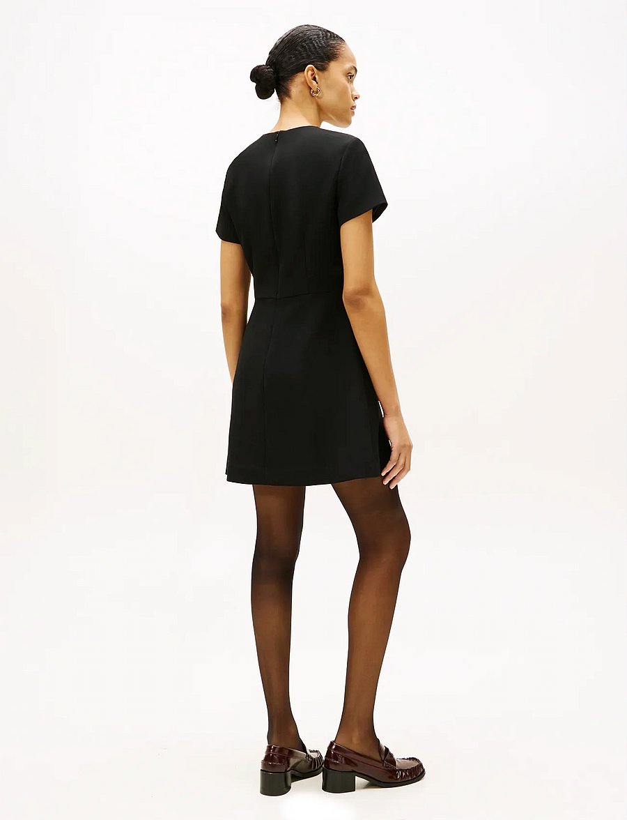 Tommy Hilfiger - PUNTO MINI DRESS - kurze kleider - black - 4