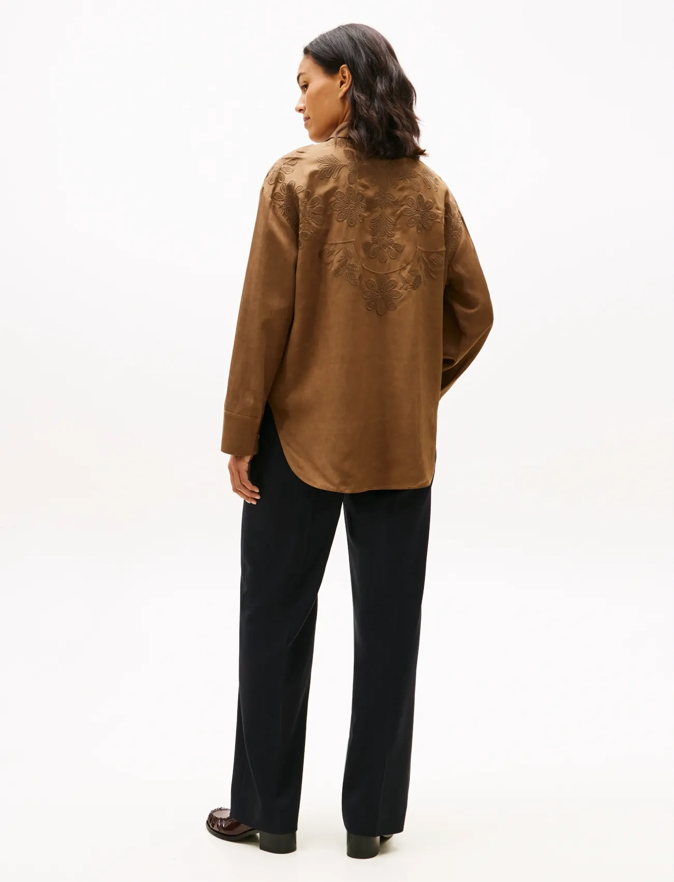 Tommy Hilfiger - EMBROIDERY MODERN FIT LS SHIRT - chemises à manches longues - nordic taupe - 3