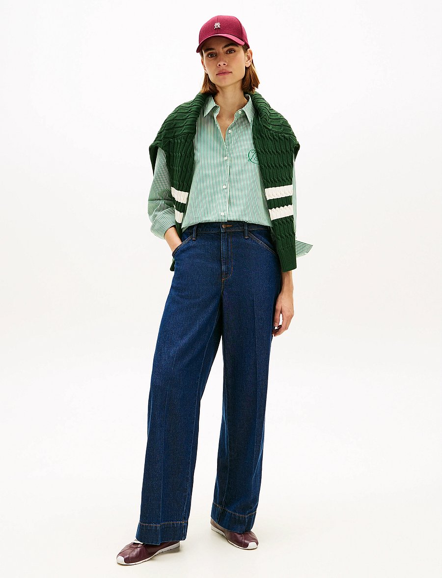 Tommy Hilfiger - COTTON EASY SHIRT - langærmede skjorter - classic ithaca stp nouveau green - 2