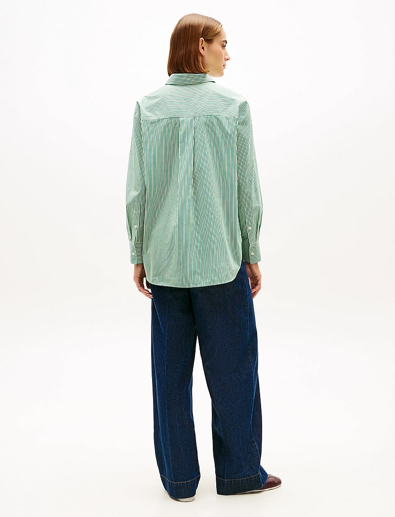 Tommy Hilfiger - COTTON EASY SHIRT - långärmade skjortor - classic ithaca stp nouveau green - 3