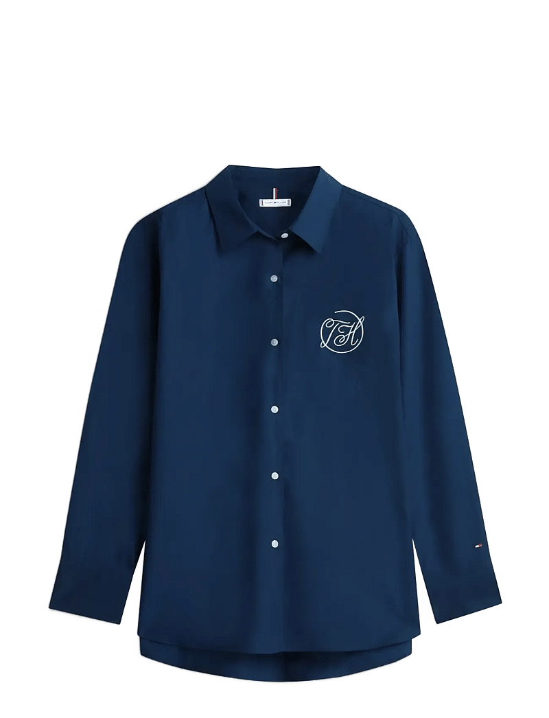 Tommy Hilfiger - COTTON EASY SHIRT - langærmede skjorter - dark night navy - 1