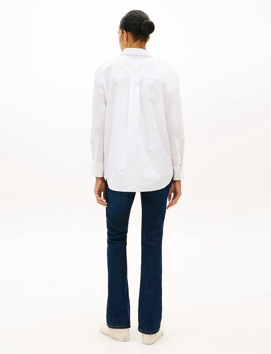 Tommy Hilfiger - COTTON EASY SHIRT - langärmlige hemden - th optic white - 4