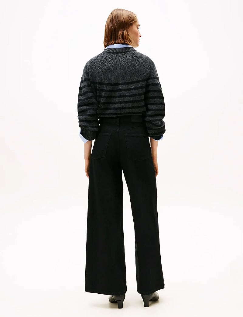 Tommy Hilfiger - DNM BLACK 70s WIDE LEG HW - wide leg jeans - black - 2