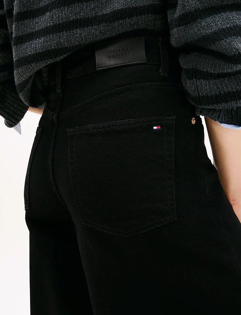Tommy Hilfiger - DNM BLACK 70s WIDE LEG HW - wide leg jeans - black - 3
