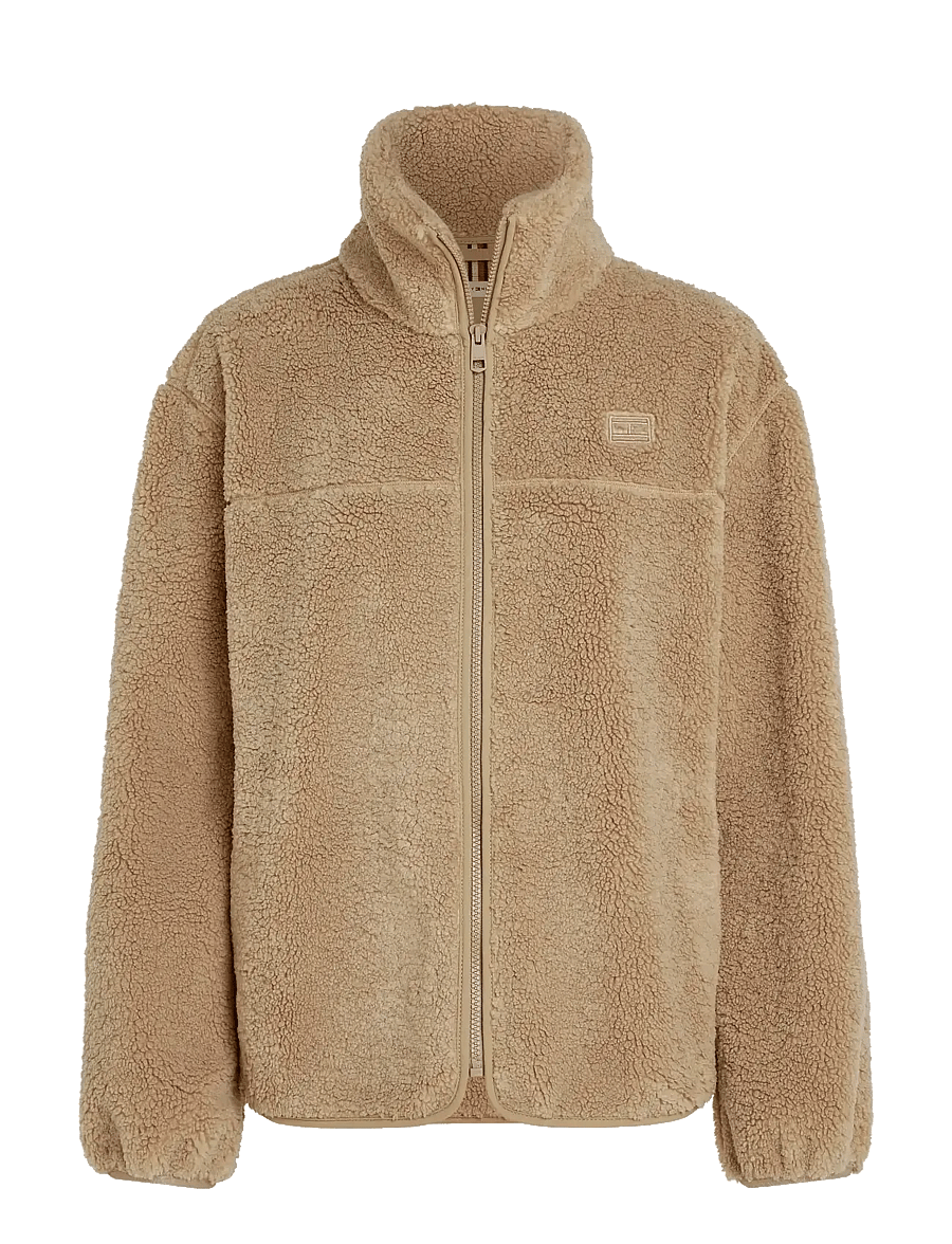 Tommy Hilfiger - TEDDY ZIP UP REG JACKET - beige - 1