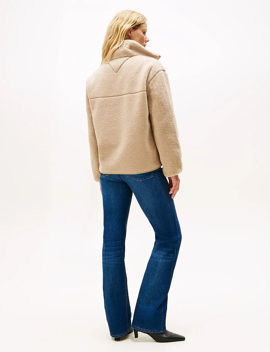 Tommy Hilfiger - TEDDY ZIP UP REG JACKET - beige - 4