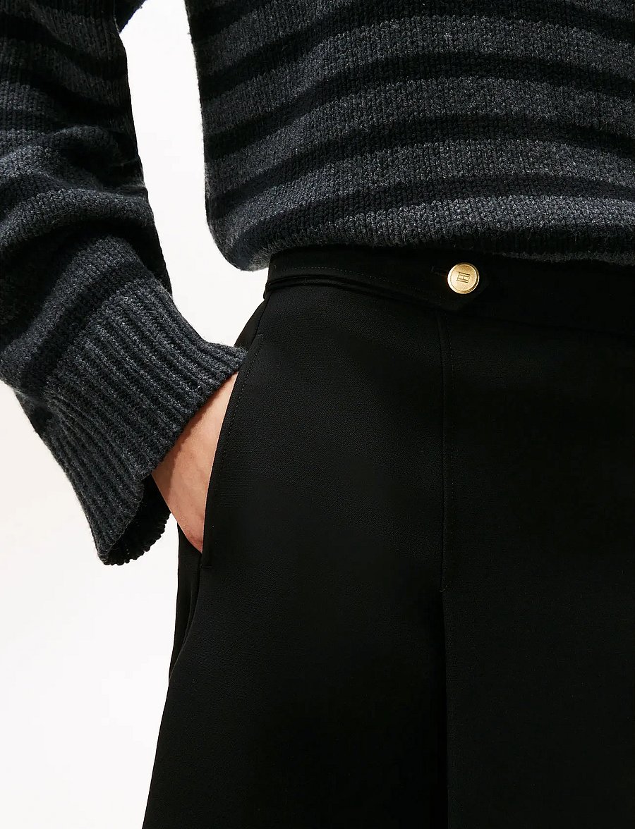 Tommy Hilfiger - PUNTO GB KNEE SKIRT - midi nederdele - black - 3