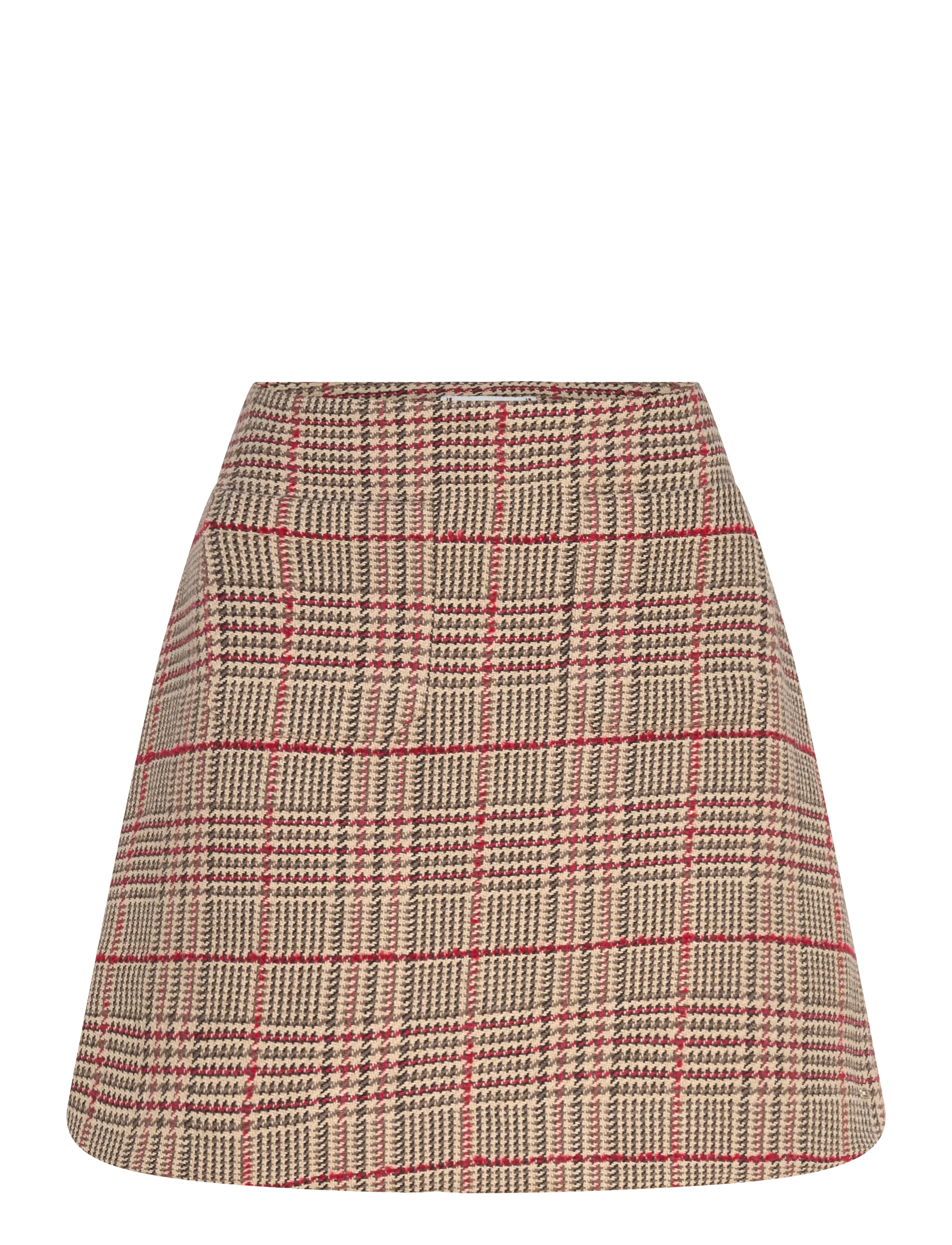 Tommy Hilfiger SEASONAL TEXTURE MINI SKIRT - Kurze Röcke - RED/ GREY CHECK / multi