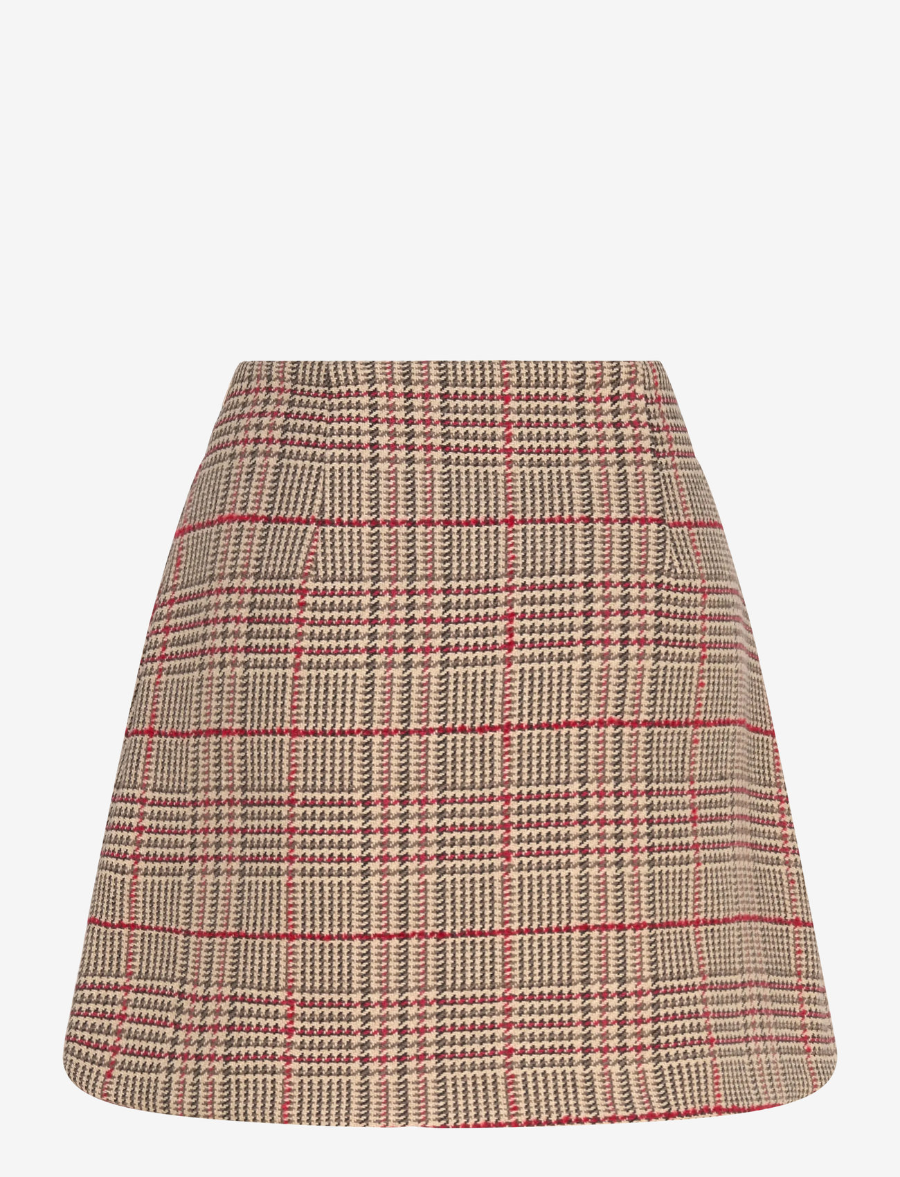 Tommy Hilfiger - SEASONAL TEXTURE MINI SKIRT - korta kjolar - red/ grey check - 2
