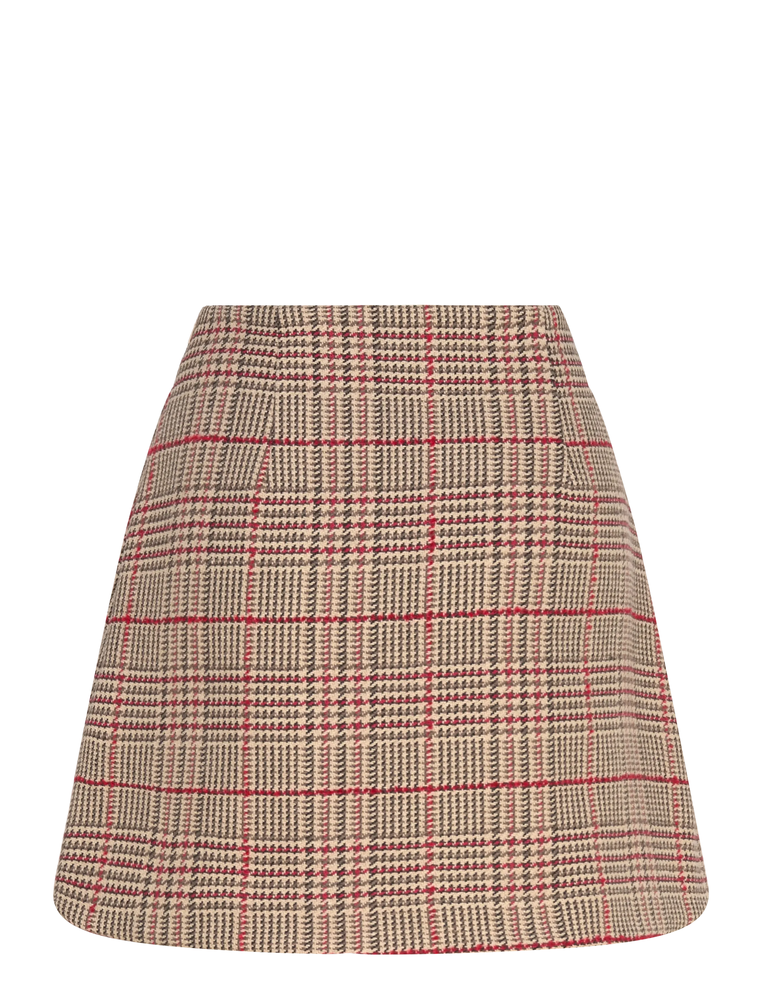 Tommy Hilfiger - SEASONAL TEXTURE MINI SKIRT - Īsi svārki - red/ grey check - 2
