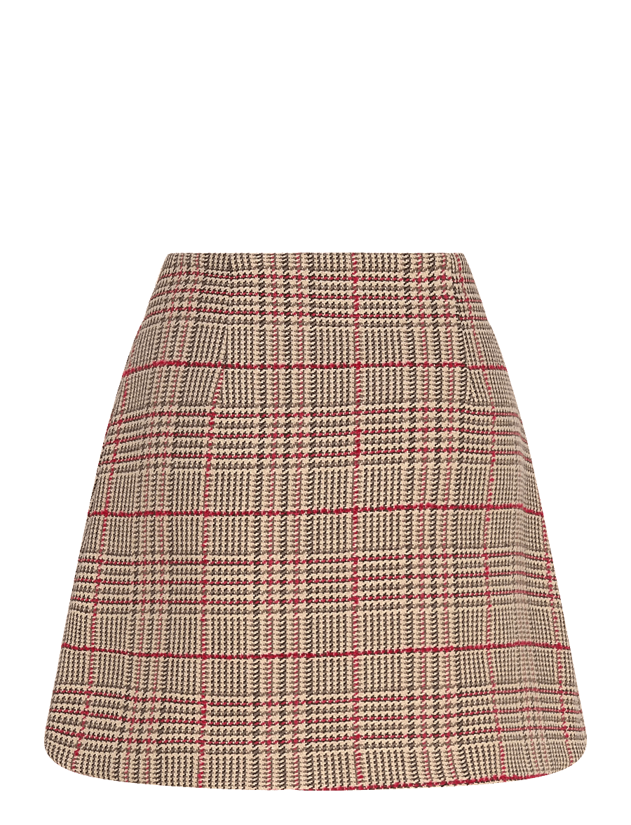 Tommy Hilfiger - SEASONAL TEXTURE MINI SKIRT - kurze röcke - red/ grey check - 2