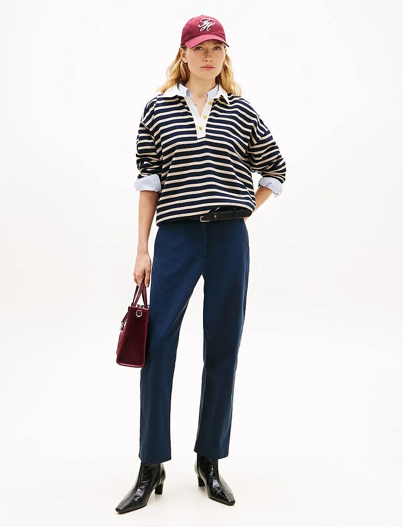 Tommy Hilfiger - STRETCH GMD SLIM STRAIGHT CHINO - chino püksid - dark night navy - 4