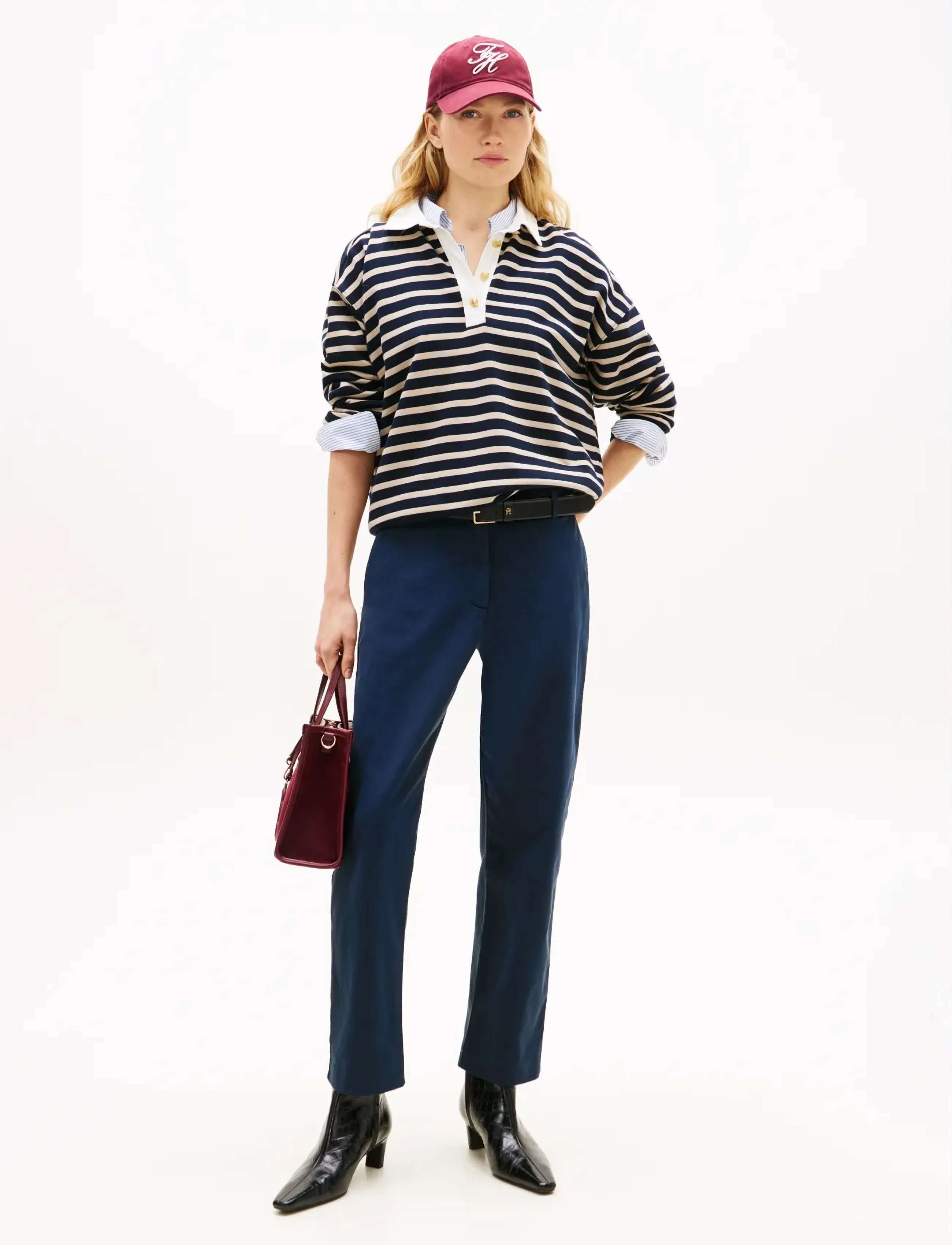 Tommy Hilfiger - STRETCH GMD SLIM STRAIGHT CHINO - chinos - dark night navy - 4