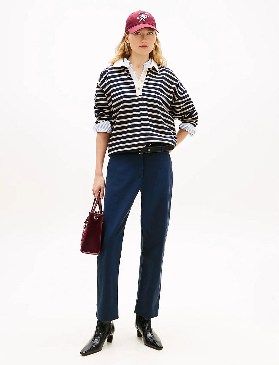 Tommy Hilfiger - STRETCH GMD SLIM STRAIGHT CHINO - chinos - dark night navy - 4