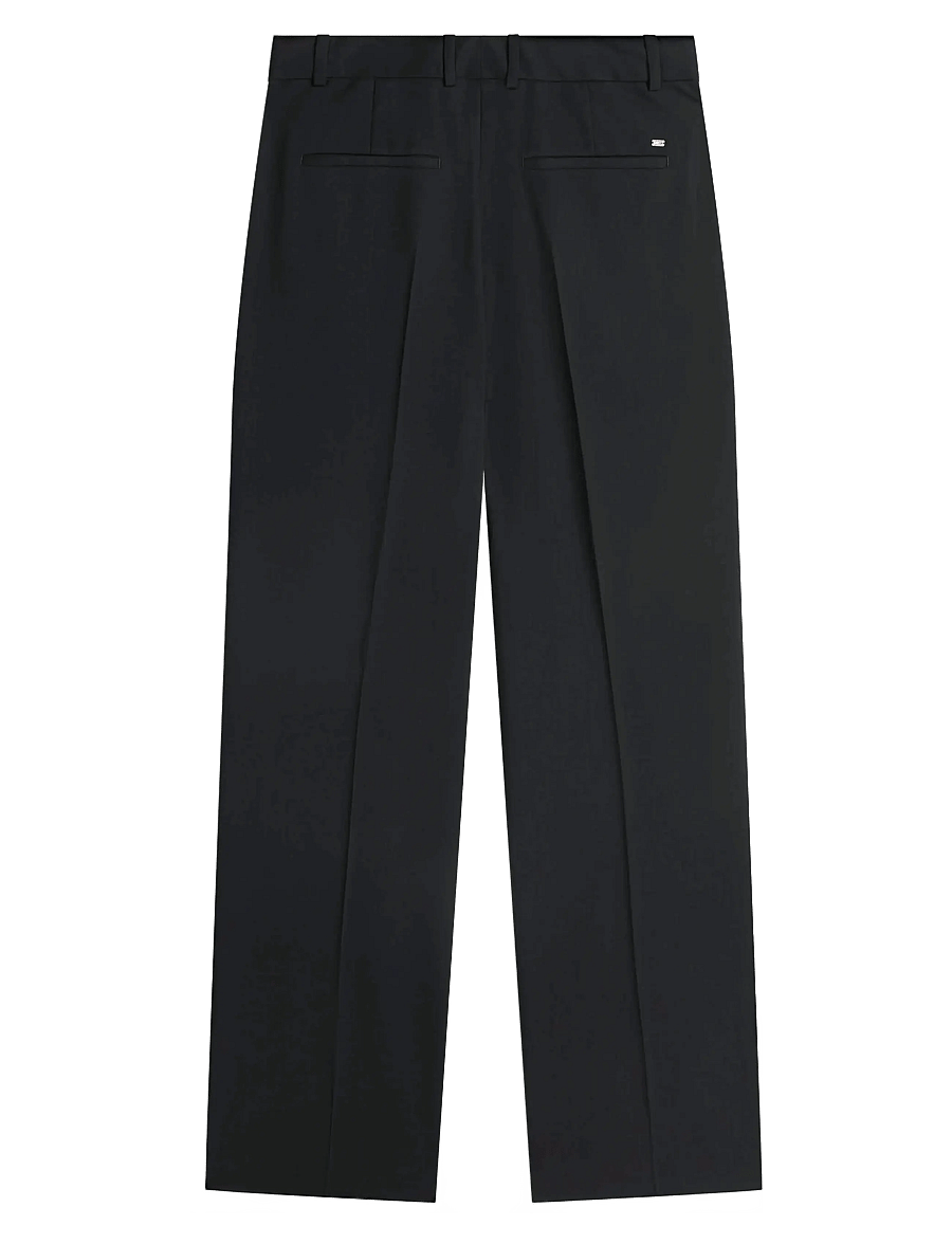 Tommy Hilfiger - TIMELESS WOOL STRT PLEAT PANT - pantalons larges - dark night navy - 2