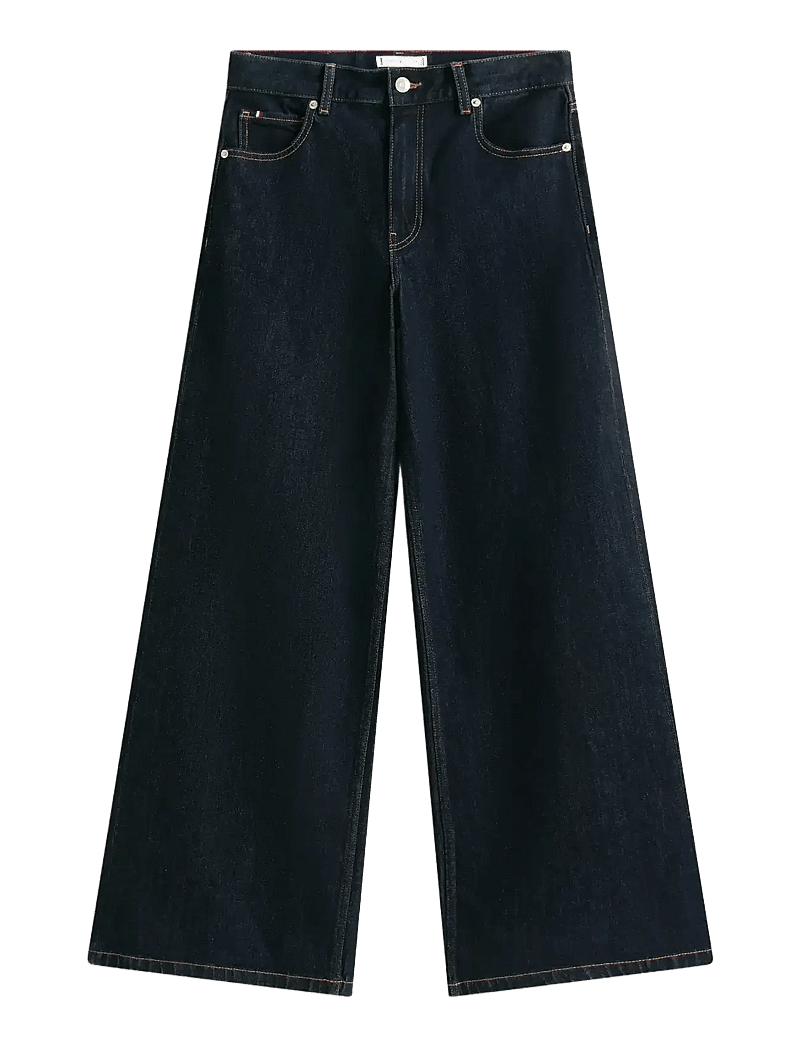 Tommy Hilfiger - DNM RINSE 70s WIDE LEG HW - hosen mit weitem bein - rinse - 1