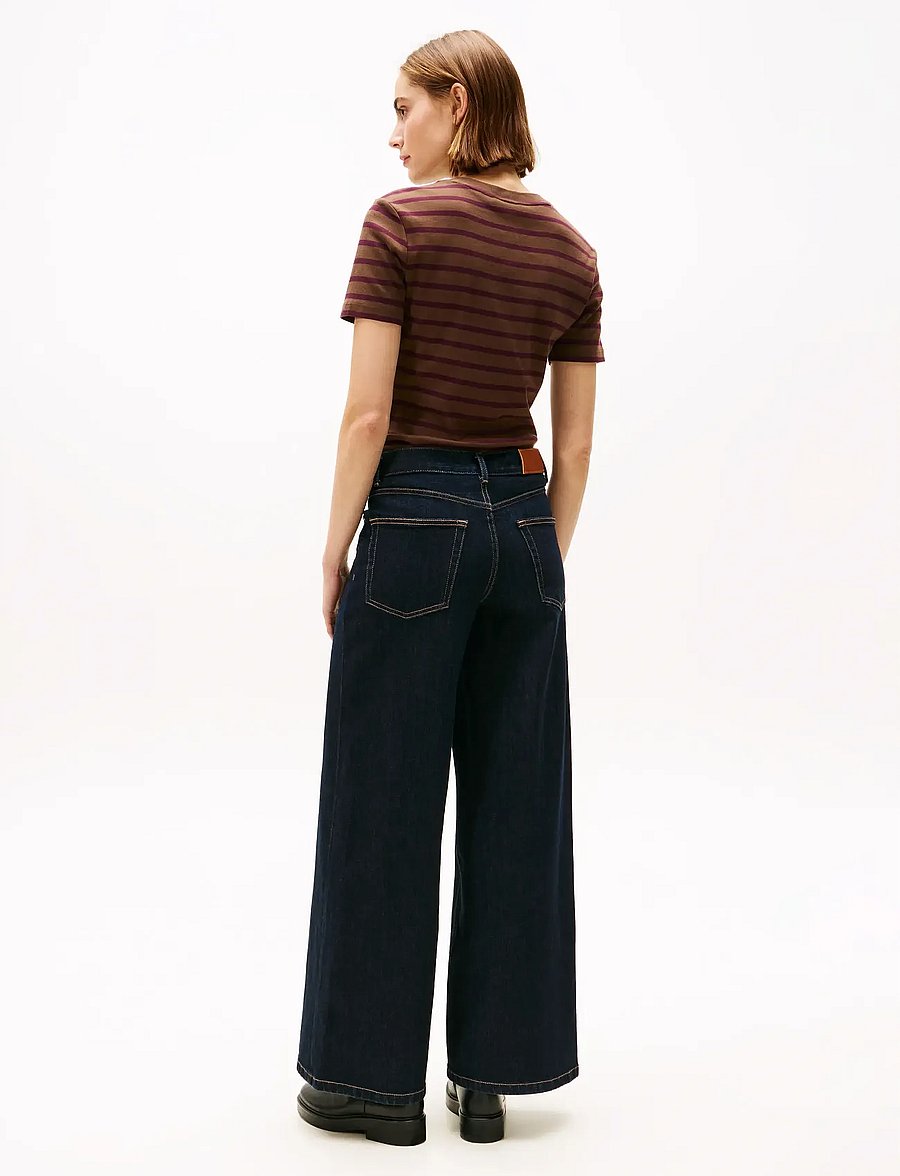 Tommy Hilfiger - DNM RINSE 70s WIDE LEG HW - hosen mit weitem bein - rinse - 2
