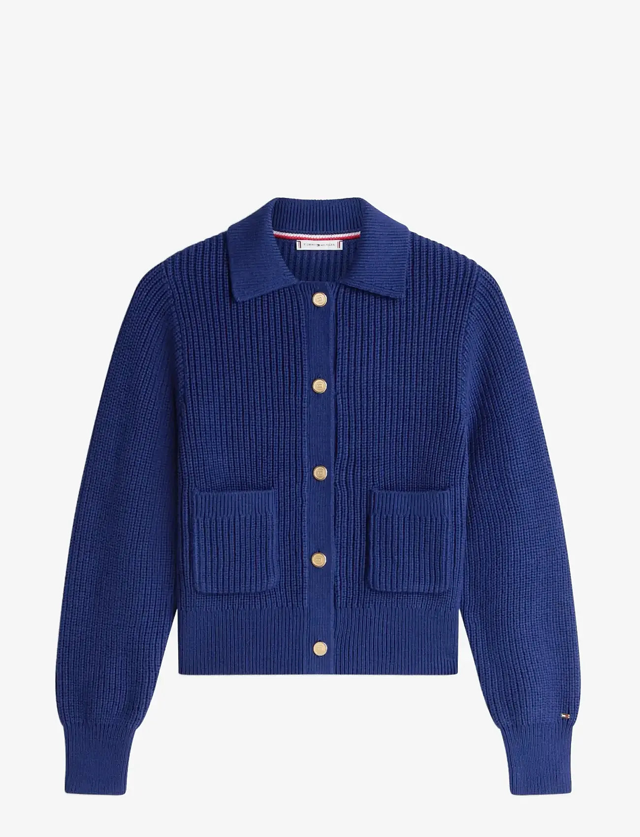Tommy Hilfiger - GOLD BTN UTILITY LS POLO CARDI - kardiganid - preppy navy - 1