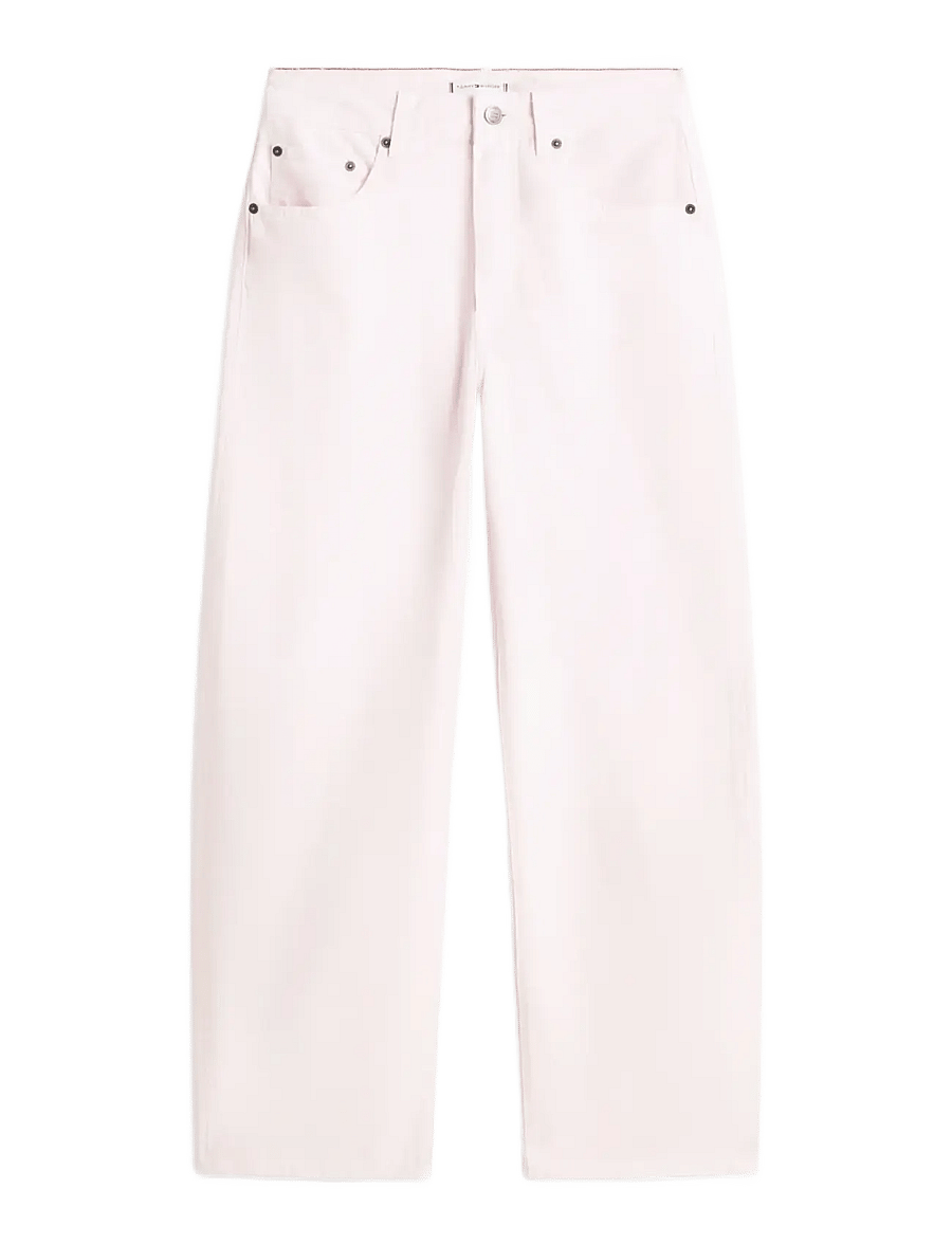 Tommy Hilfiger - DNM LIGHT CLR BARREL RW - hosen mit weitem bein - polar pink - 1