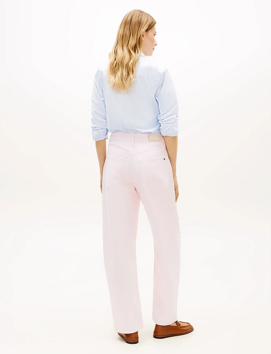 Tommy Hilfiger - DNM LIGHT CLR BARREL RW - hosen mit weitem bein - polar pink - 2