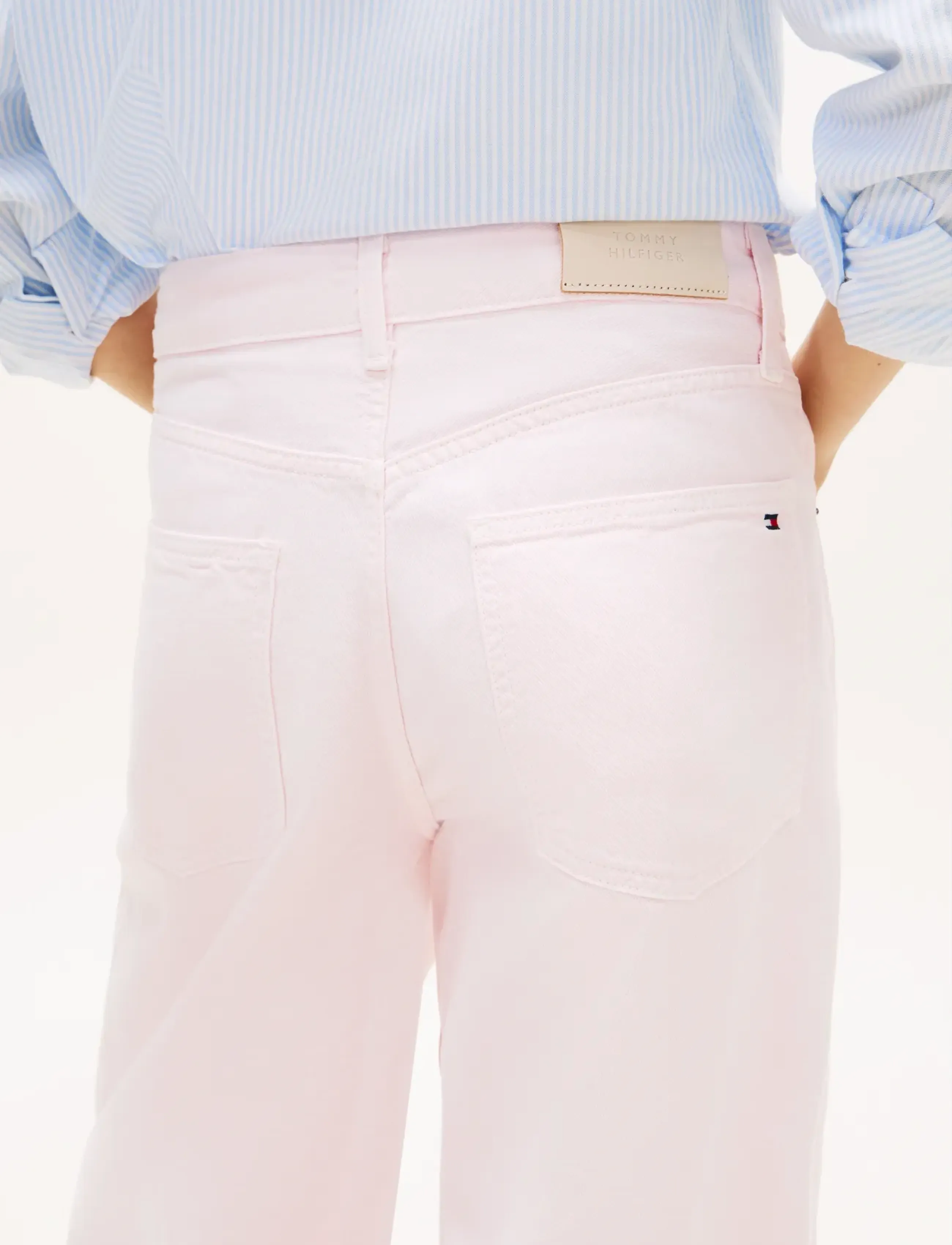 Tommy Hilfiger - DNM LIGHT CLR BARREL RW - laia säärega teksad - polar pink - 4
