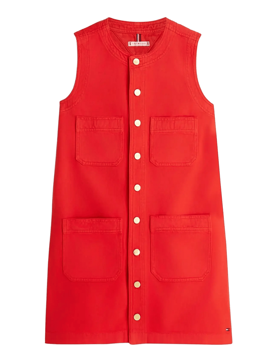 Tommy Hilfiger - DNM CLR SL MINI DRESS - hemdkleider - fireworks - 1
