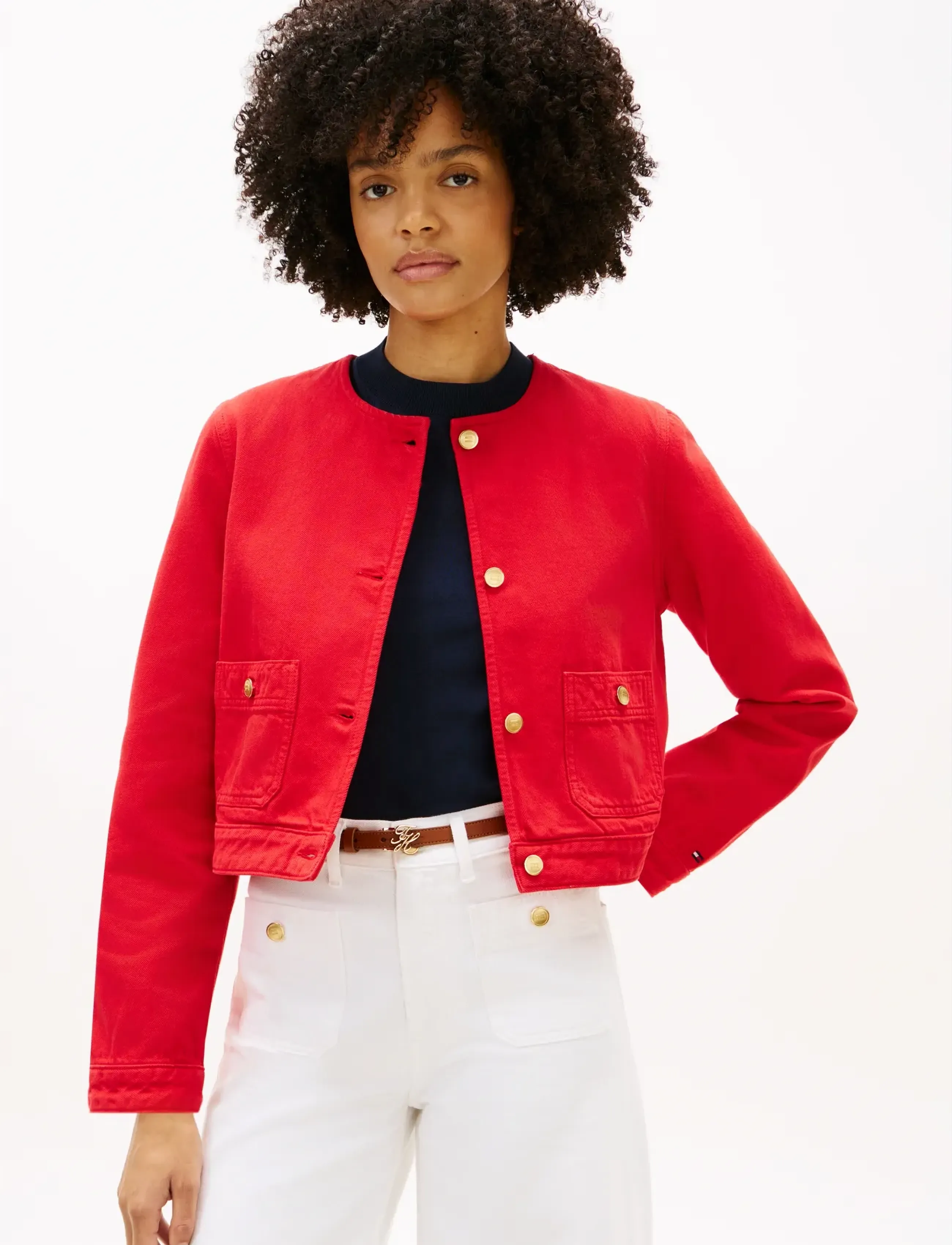 Tommy Hilfiger - DNM CLR LADY JACKET LS - frühlingsjacken - fireworks - 0