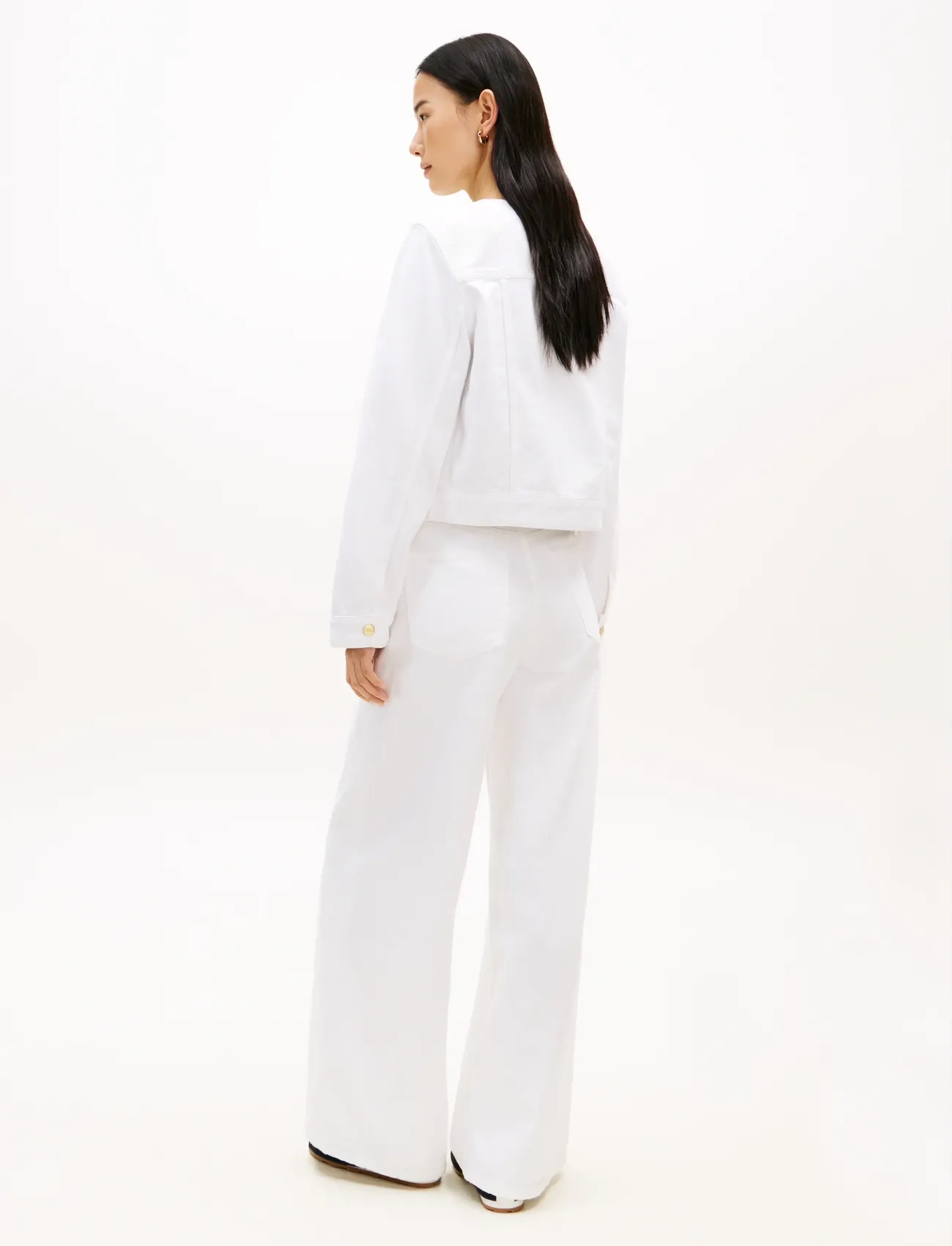 Tommy Hilfiger - DNM CLR LADY JACKET LS - kevadjoped - th optic white - 2