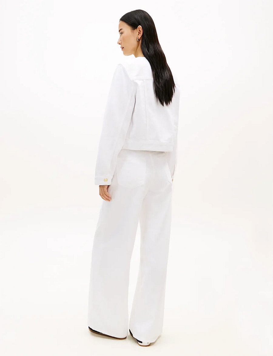Tommy Hilfiger - DNM CLR LADY JACKET LS - kevadjoped - th optic white - 2