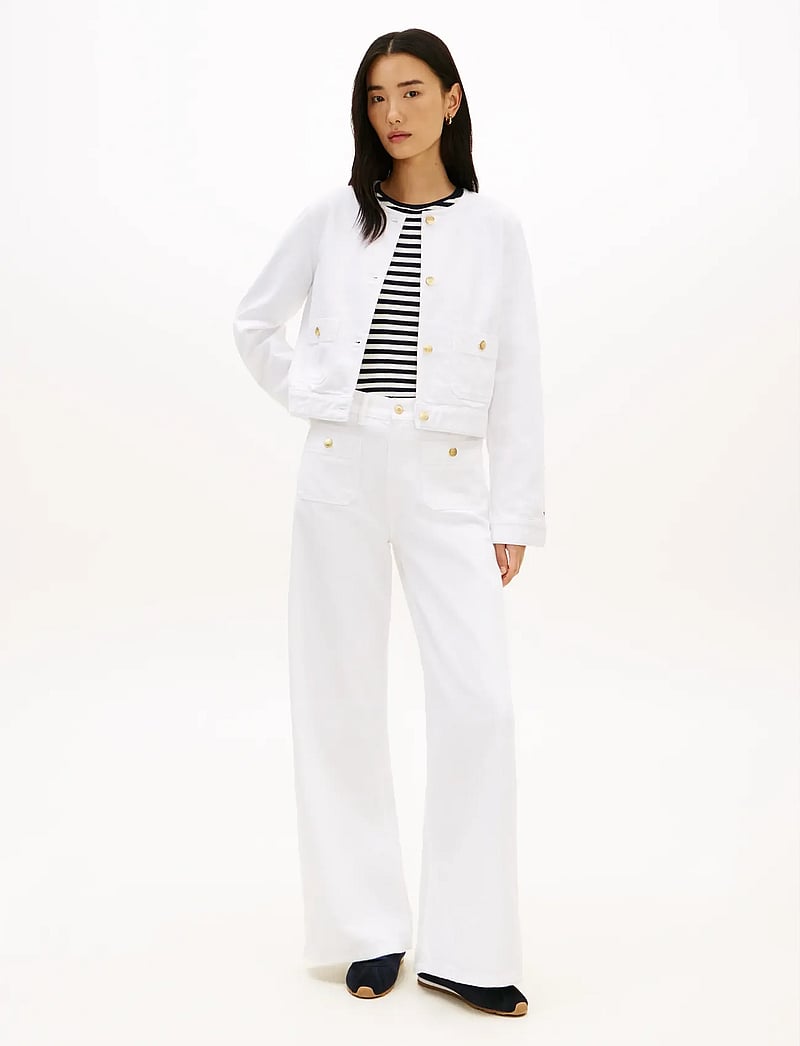 Tommy Hilfiger - DNM CLR LADY JACKET LS - forårsjakker - th optic white - 3