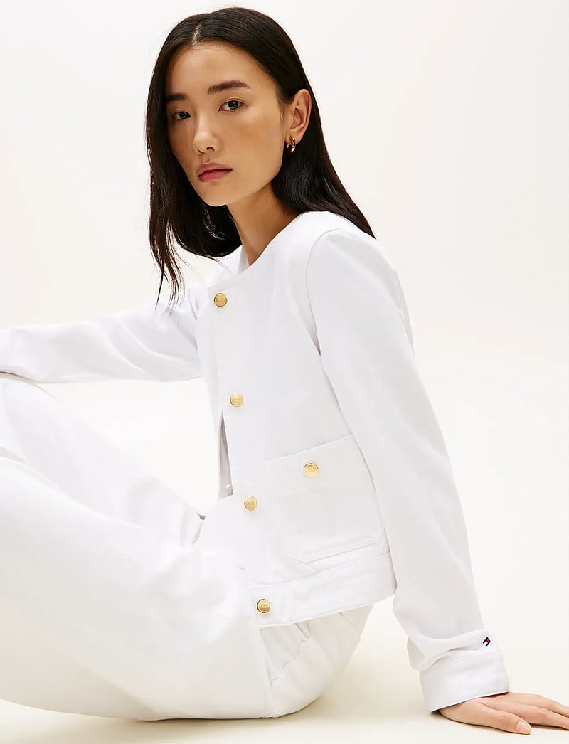 Tommy Hilfiger - DNM CLR LADY JACKET LS - forårsjakker - th optic white - 4
