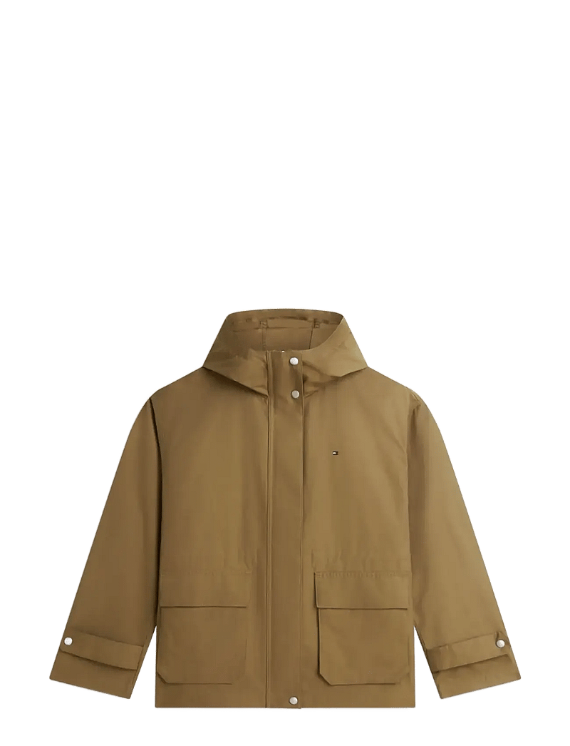 Tommy Hilfiger - COTTON NYLON UTILITY SHORT PARKA - utility jakid - mediterranean olive - 1